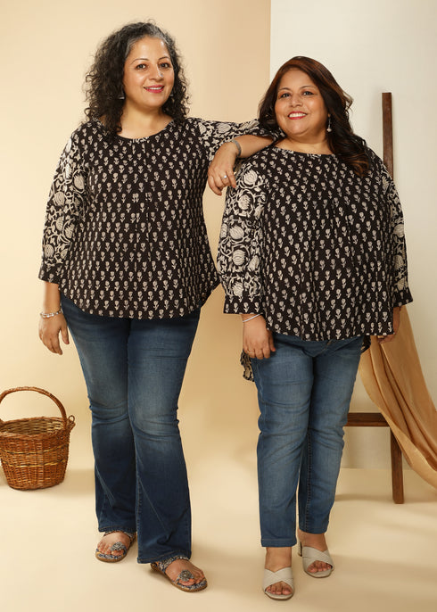 BLACK COTTON TOP